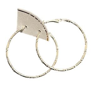 •Silver Hoop Earrings•